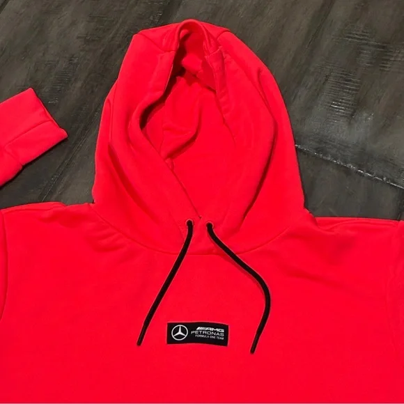 Mercedes-AMG Petronas Lewis Hamilton 2022 Italian GP Hoodie in Neon Pink - Large - Picture 3 of 13